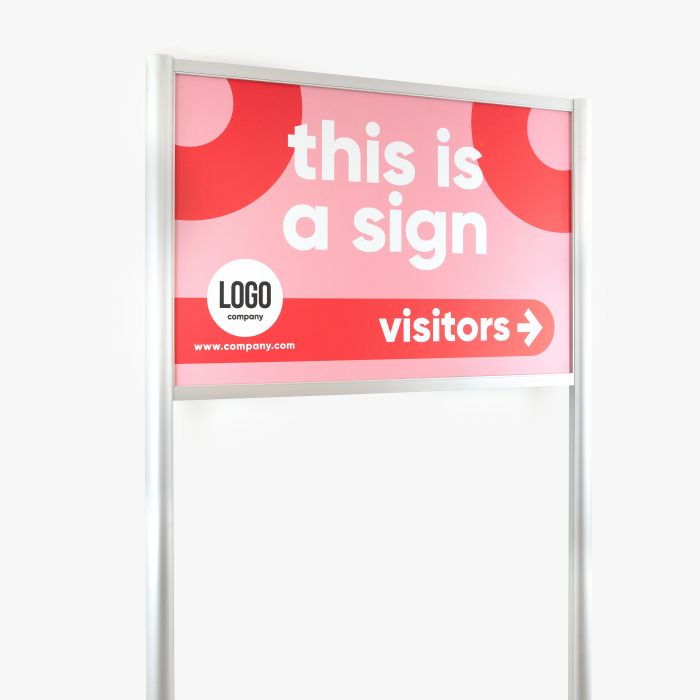 Bewegwijzering voor buitenreclame, ideaal als wegwijzer voor toegangswegen of bedrijven.
